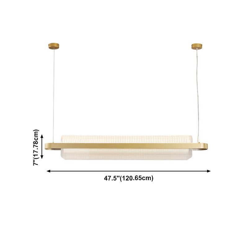 LED LED ACRYLIC LINEA LIGHT GOLD MODERN 1 LUGHT LUCHING Lights para comedor