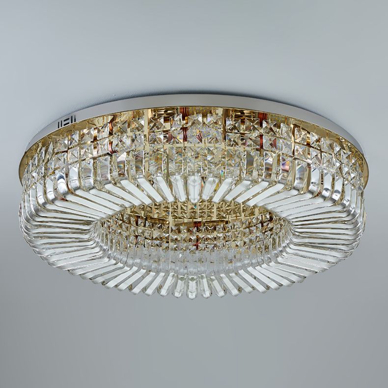 Lampada da soffitto rotonda a soffitto Simplicity Lampada da soffitto a incasso in cristallo a LED