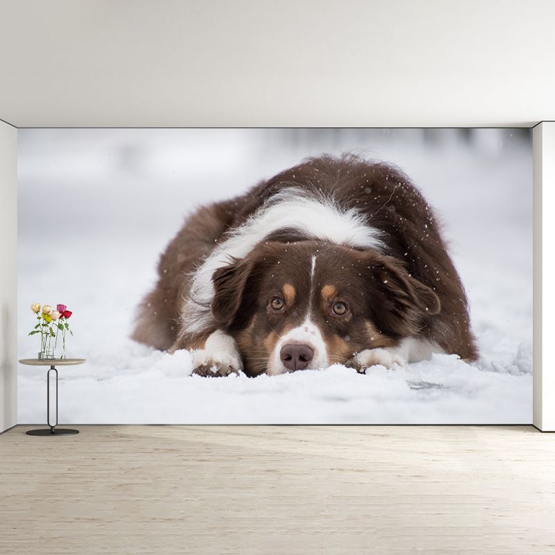 Cute Intelligent Dog Mural Decal for Living Room Wall Art, Made to Measure