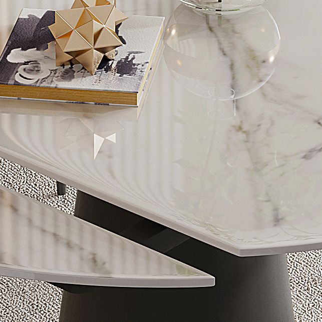 Glam Style Sintered Stone Dining Set 1/2/6/7 Pieces Dining Set for Dining Areas