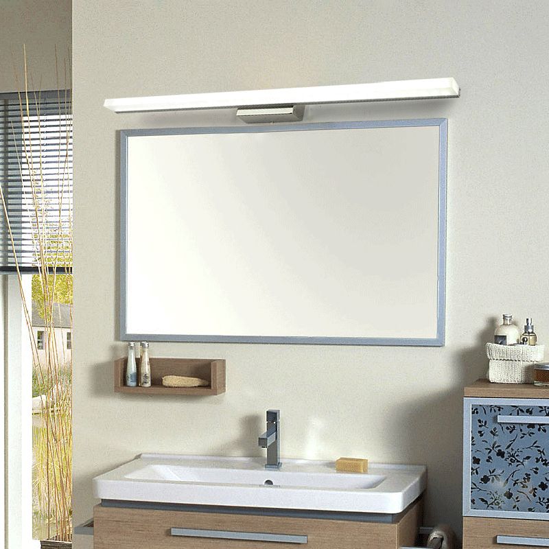 Modern 1-Light Acrylic Silver Wall Light Sconces Wall Mounted Lamp for Bathroom
