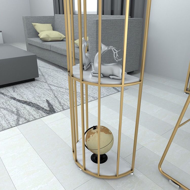 Specialty Pub Table Glam Bar Height Stone Top Bar Table for Living Room