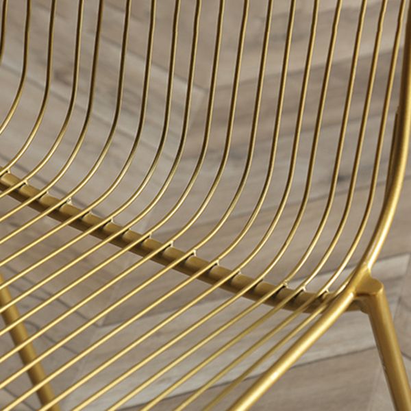 Contemporary Faux Leather Slat Back Side Chair in Matte Finish for Indoor