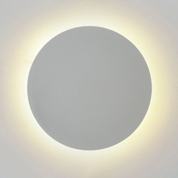 Round Shape Wall Light Modern Style Metal 1-Light Wall Mount Light