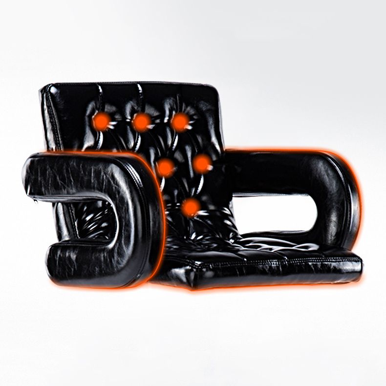 Modern Armed PU Upholstery Bar Stool Adjustable Swivel Backrest Counter Chair
