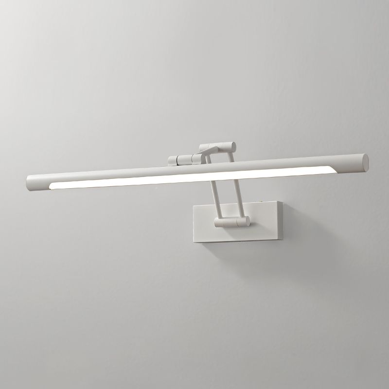 Single Modernism White Bathroom Vanity Light LED Bath Bar for Bedroom