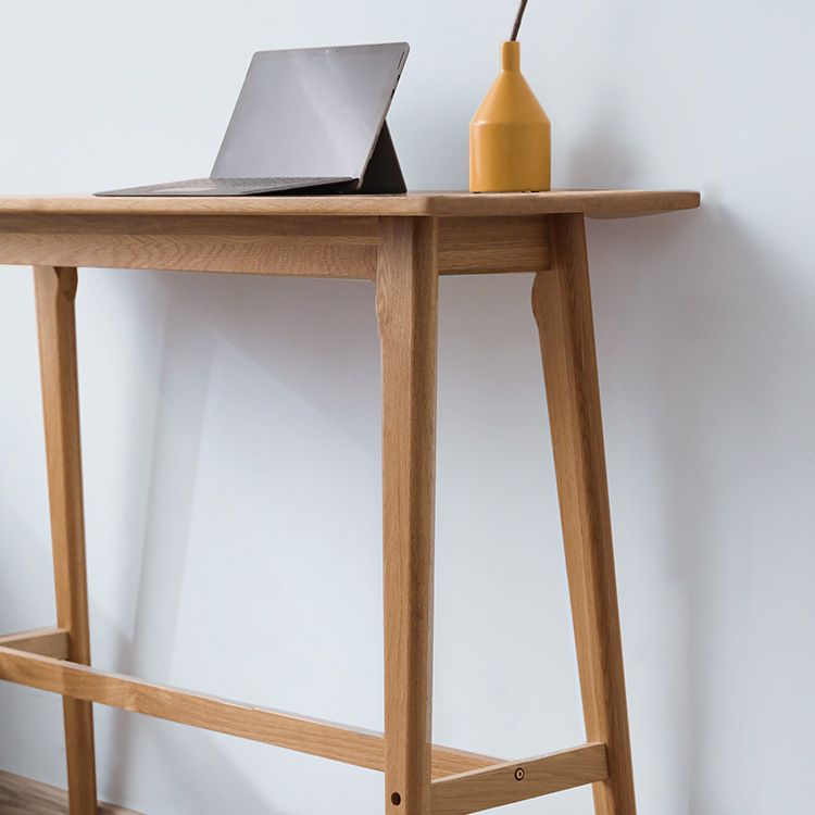 Light Brown Industrial Style Table Pine Wood Milk Tea Shop Casual Bar Table