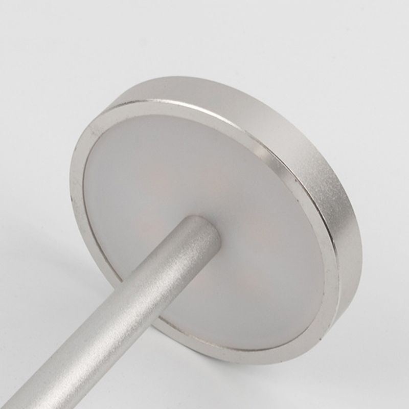 Postmodern Minimalist Round LED Night Lighting Metallic Living Room Table Light