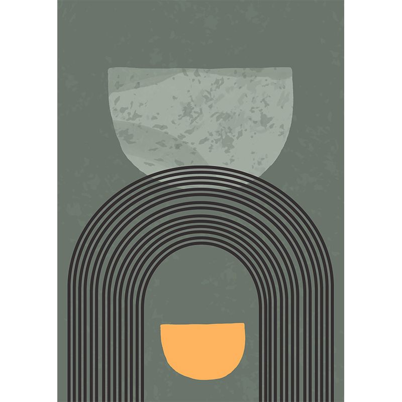 Illustration Art Pattern Mildew Wall Mural Horizontalt for Living Room