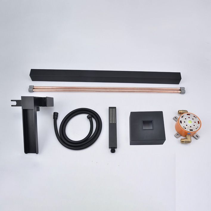 Modern Freestanding Tub Filler Trim Copper Floor Mounted Freestanding Bathtub Faucet