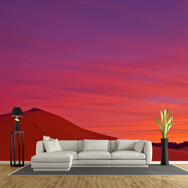 Water Resistant Desert Mural Wallpaper Contemporary Style Living Room Wall Mural