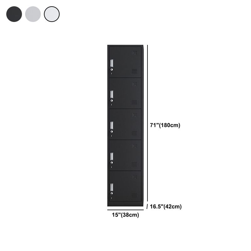Contemporary Metal Wardrobe Cabinet Hinged Wardrobe Armoire for Home