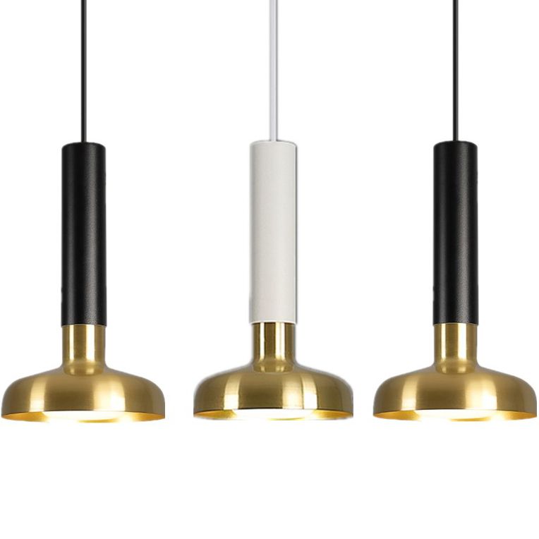 Metal Pot Cover Shade Hanging Lights Modern Style 1 Head Hanging Mount Fixture for Dining Room