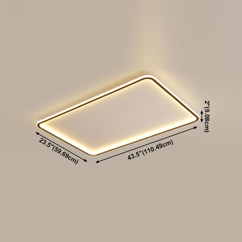 Luminaire de plafond à montage encastré simplicité géométrie LED plafonnier