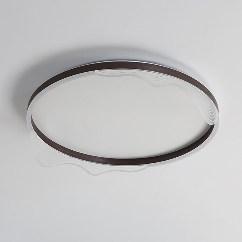 Plafonnier circulaire encastré dessin animé simplicité moderne luminaire de montage au plafond pour chambre à coucher