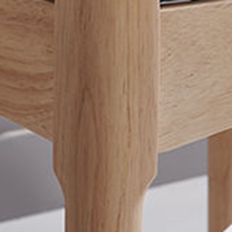 Chaise de salle à manger contemporaine chaise latérale ouverte avec des pattes en bois pour un usage domestique