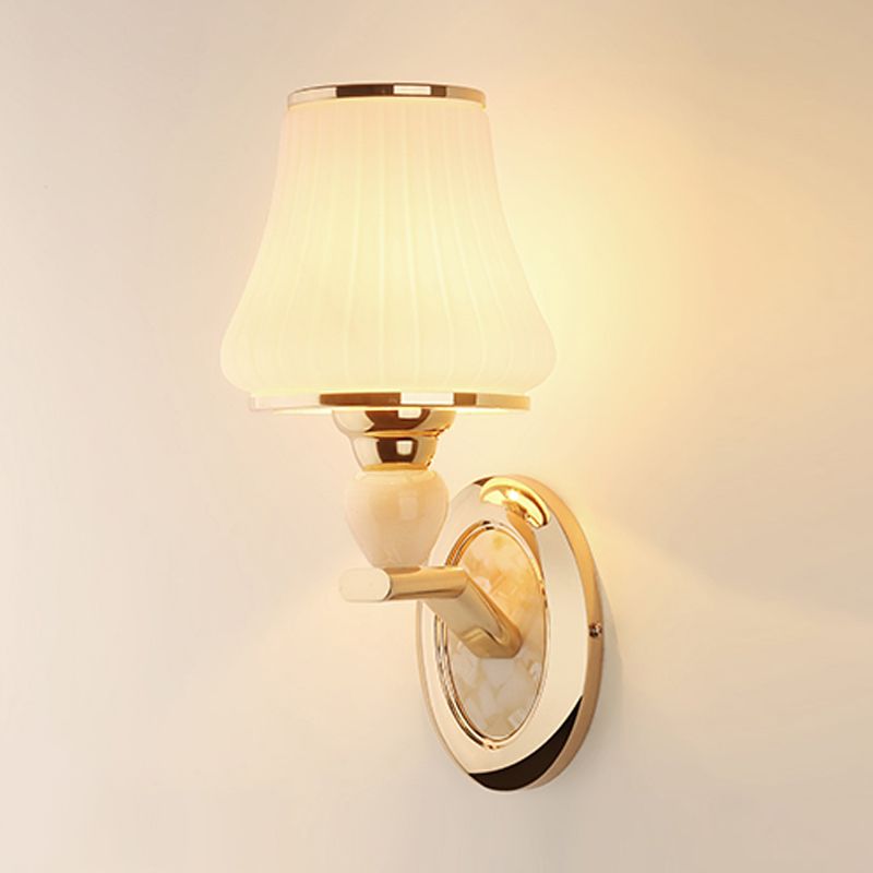 Multi -Leuchten Glaswand Licht moderner Stil Geometrische Formwandmontage in Weiß