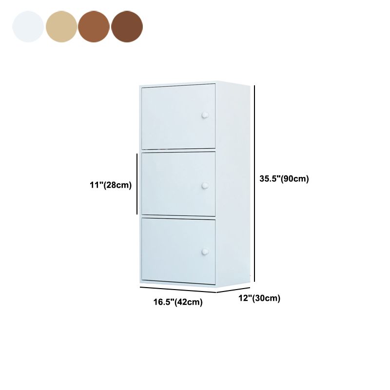 Modem Bookcase Engineered Wood Standard Bookshelf with Doors