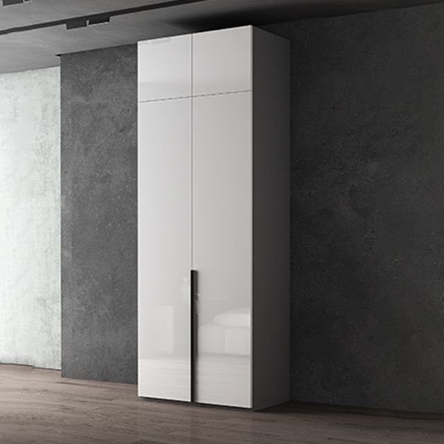 Modern Wardrobe Armoire Engineered Wood Wardrobe Cabinet with Drawer