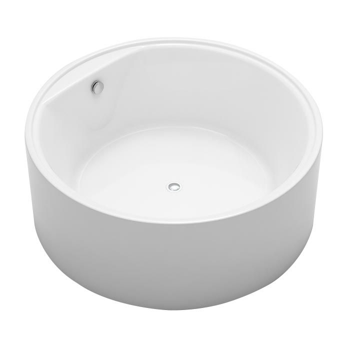 Modern Round Freestanding Bathtub Acrylic White Bath Tub for Home