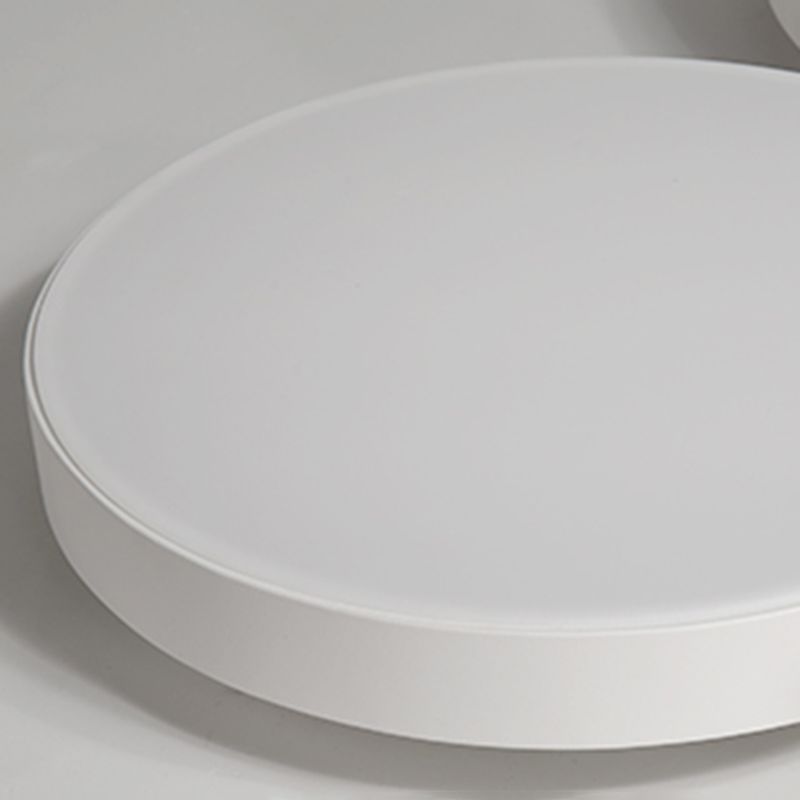 Plafonnier LED en acrylique à 4 lumières de style moderne et concis, plafonnier géométrique en fer laqué