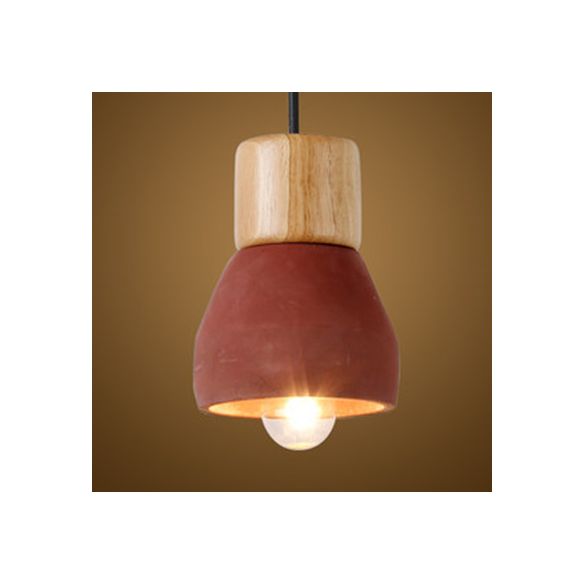 Pendentif en forme de torche de ciment Light Light Nordic Style Pendant Light pour la station de thé