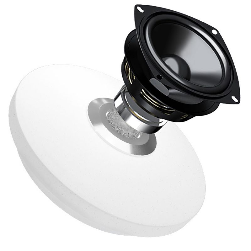 Plafonnier intelligent de forme ronde en acrylique moderne à 1 lumière pour chambre d'étude