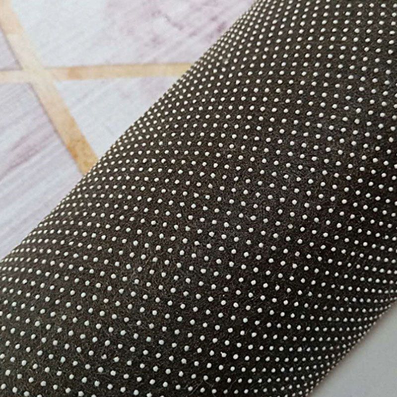 Runder, mehrfarbiger, schlichter Teppich aus Polyester mit blühendem Effekt, pflegeleichter Teppich für die Heimdekoration