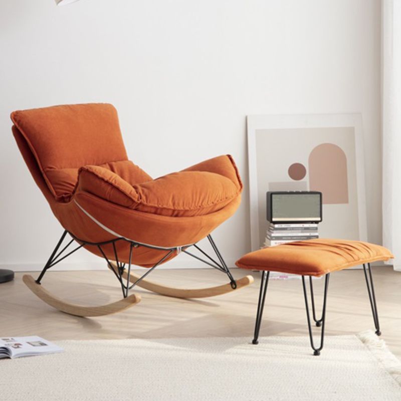 Contemporary Simple Style Rocking Chair Single Indoor Sofa Rocking Chair for Break