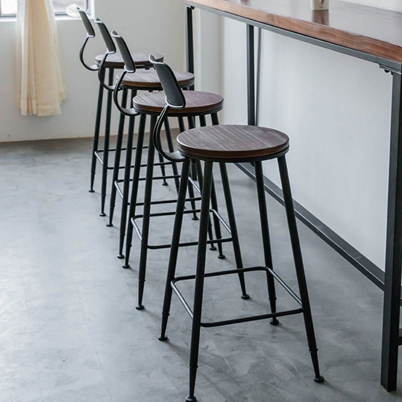 Rectangle Solid Wood Bar Table Set Industrial 1/5/6 Pieces Counter Table with Stools