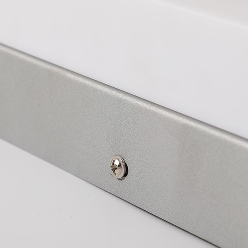 Aluminum LED Bath Lighting Fixture Rectangle Chrome Bathroom Vanity Light