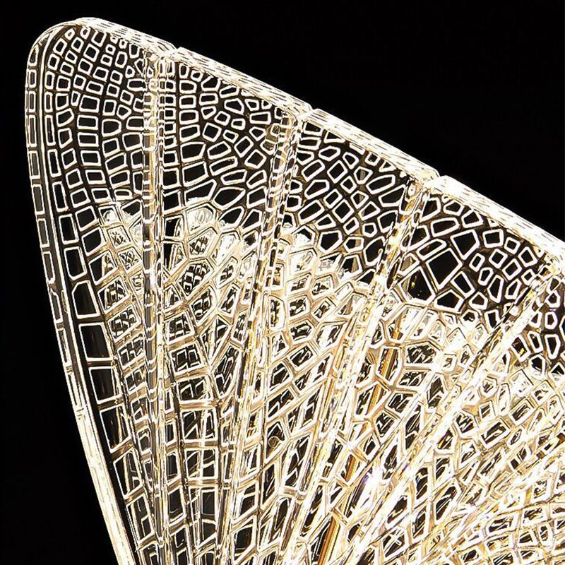 Luxurious Butterfly Style Hanging Ceiling Light, Acrylic Integrated LED Light Pendant Lighting