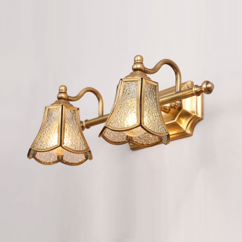 Multi-luz Sombra Sombra Sombra Splique Modern Simple Simple Lighting en latón en latón