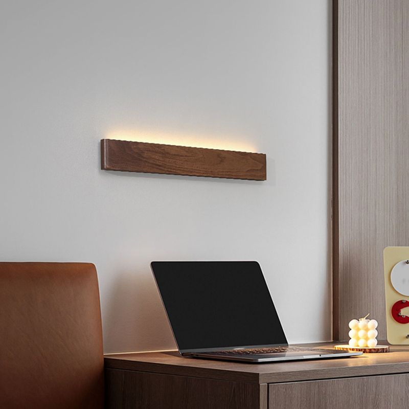 Modern Metal Wall Sconce Linear Shape Wall Light with PC Shade for Bedroom
