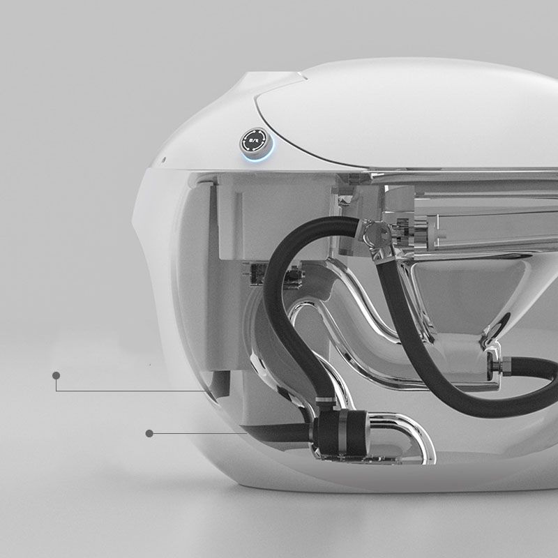 Modern Siphon Jet Flush Toilet Colonial White Heated Seat Urine Toilet with Toilet Seat