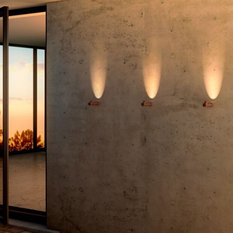 Aluminum LED Wall Fixture in Black / White Finish Modern Wall Spotlight