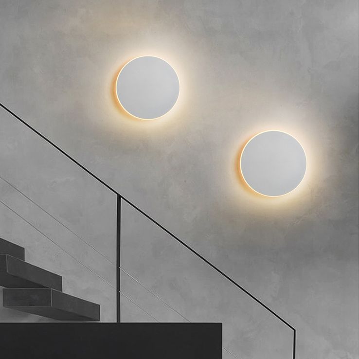 LED Atmosphere Wall Mount Lamp Minimalism Circle Shape Sconce Light for Bedroom Living Room