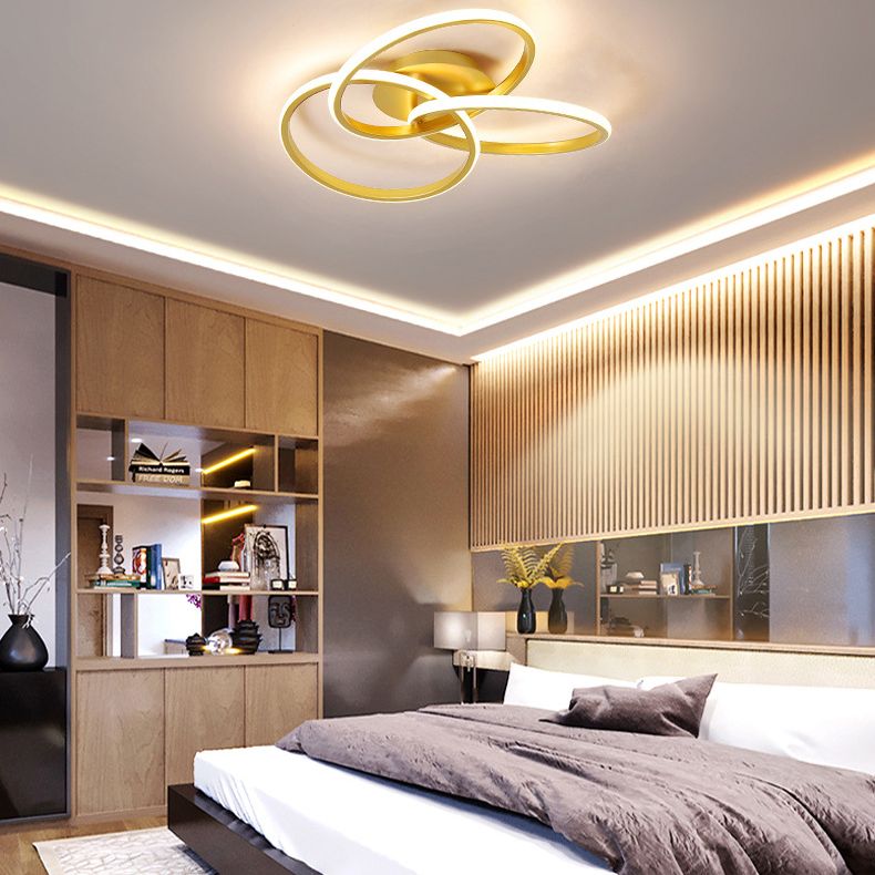 Metal Twist Semi-inbouw plafondlamp Minimalisme Slaapkamer Inbouwverlichtingsarmaturen