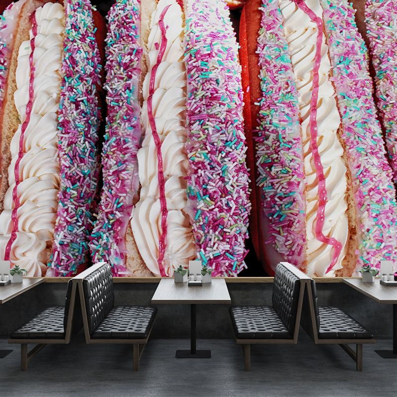 Delicious Food Wall Mural Decal Modern Decoration Dessert Shop Wall Decor