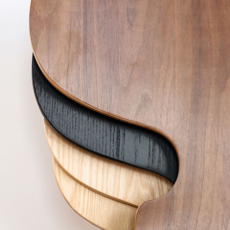 Silla de comedor de metal moderno, silla lateral de comedor de madera para uso en restaurantes