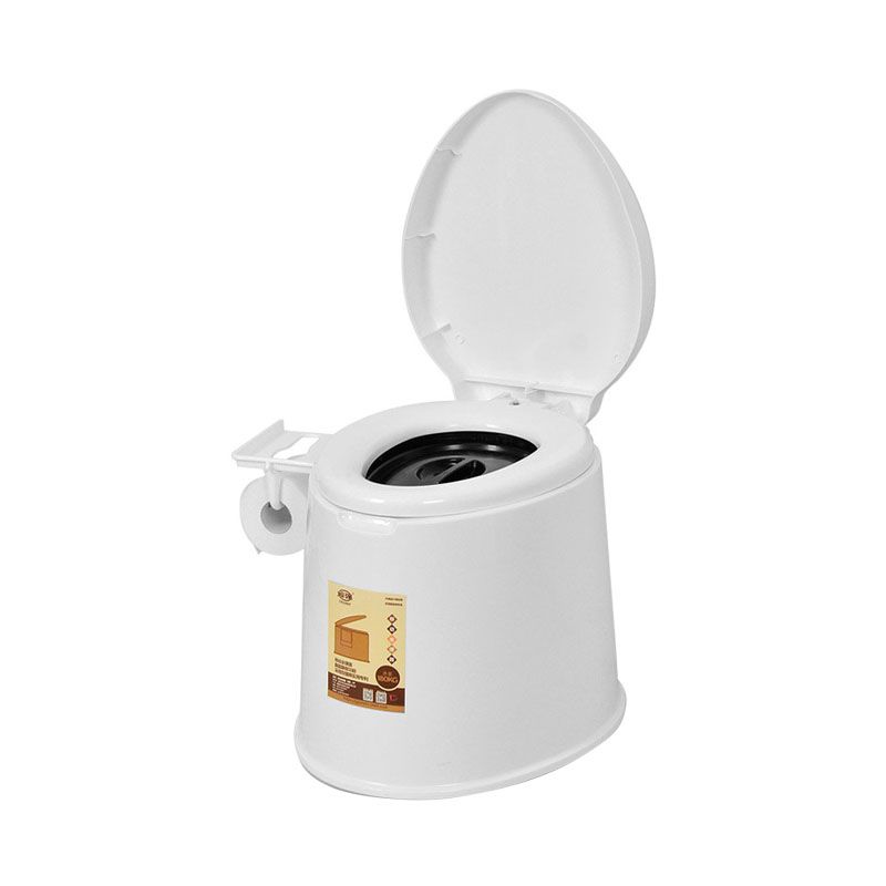 Modern Plastic Toilet Floor Mounted Toilet Bowl with Seat for Washroom