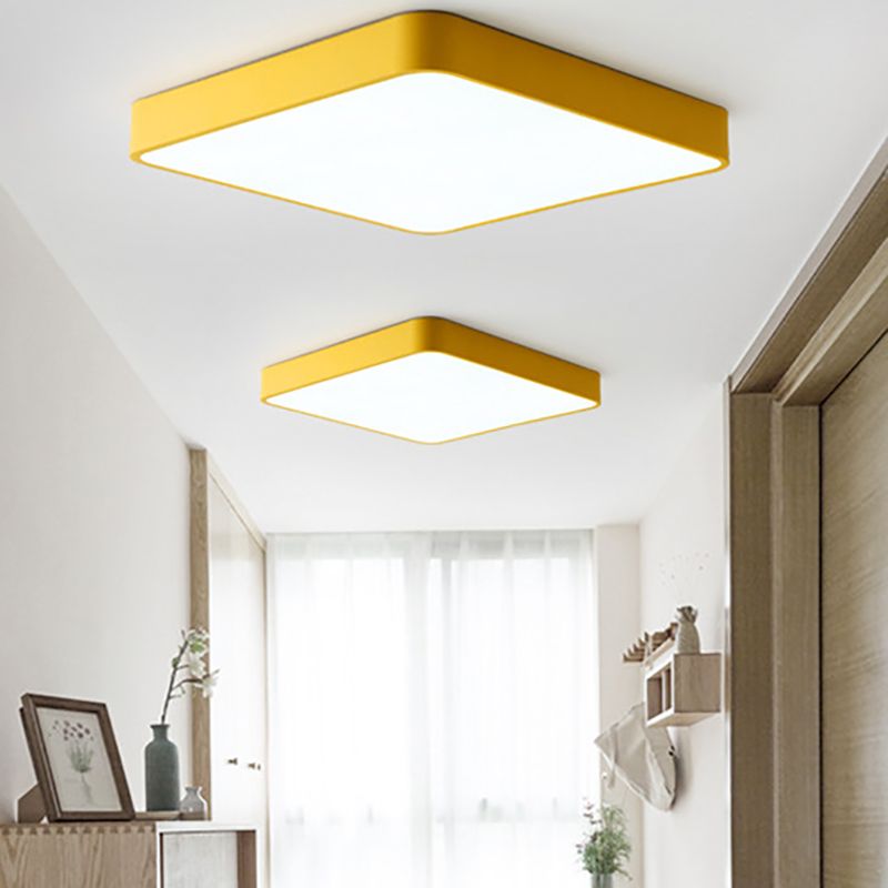 Metal Geometric Flush Mount Fixture Macron Flush Light Fixtures