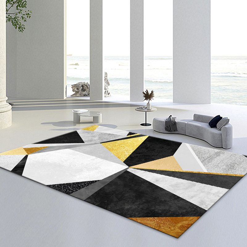 Lichtgroen Modern Rug Polyester Grafisch Tapijten Niet-slip achterste tapijt voor thuisdecoratie