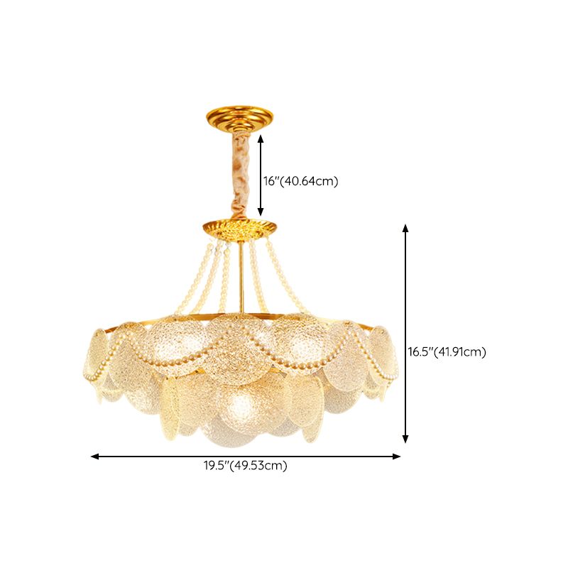 Glass Drum Flush Light Fixtures Modern Flush Mount Ceiling Lights for Living Room