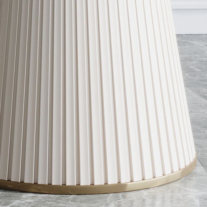 Modern 1/3/4/7 Pieces Round Dining Set Sintered Stone Dining Table with Leather Chairs