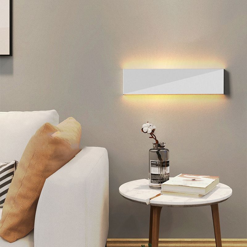 Modernism Wall Sconce Rectangle Shade Sconce Lighting for Bedroom