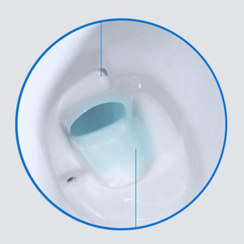 Modern Concealed Tank Toilet Floor Mounted One Piece Flush Toilet with Toilet Seat