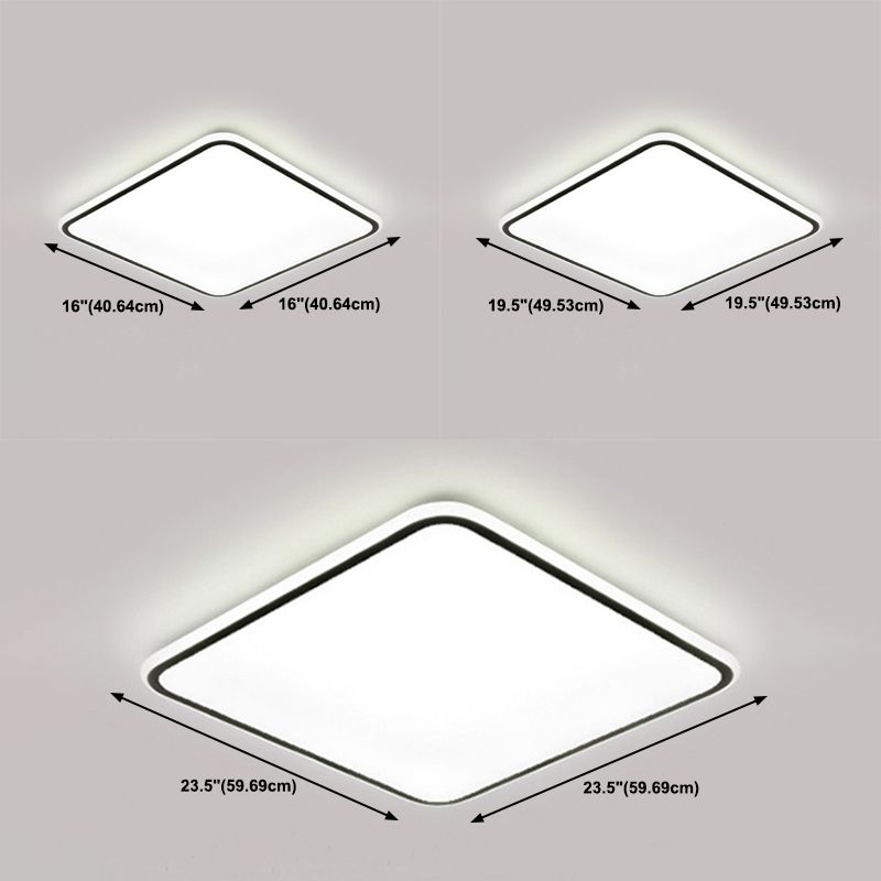 Luces LED modernas absorbentes de techo, luces incorporadas geométricas simples de la Sala de estar, luces incorporadas