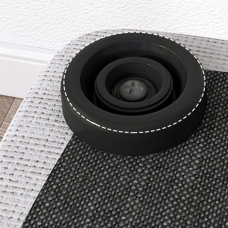 Contemporary Pouf Ottoman PU Leather Upholstered Tufted Square Ottoman with Storage