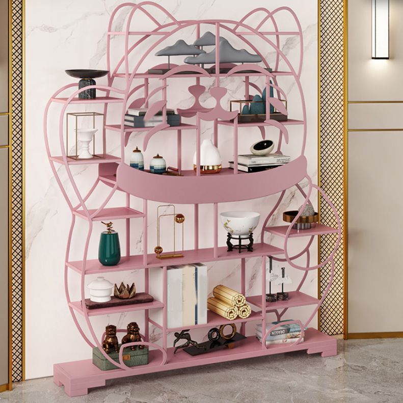 Glam Shelves Included Bookcase Standard Open Back Metal Bookshelf